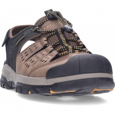 Sandália Masculina SKECHERS Tresmen Menard 205113 BROWN_BLACK