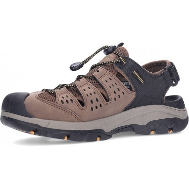 Sandália Masculina SKECHERS Tresmen Menard 205113 BROWN_BLACK