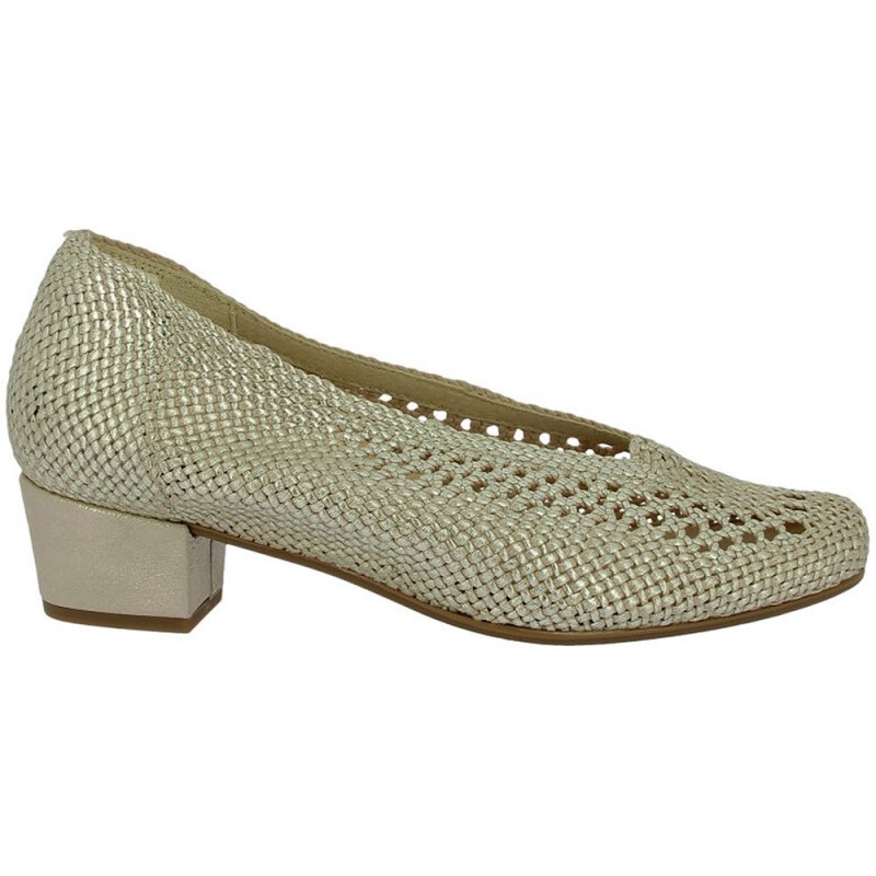 Sapatos de salto trançados Doctor Cutillas 81254 PLATINO
