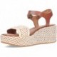 Sandálias de plataforma FITFLOP com salto anabela trançado JG1 TAN_IVORY