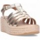 Sandálias femininas FITFLOP Platform Espadrille JF5 PLATINO