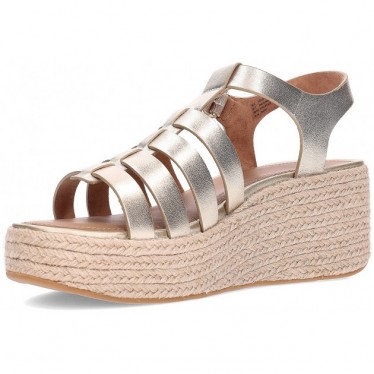 Sandálias femininas FITFLOP Platform Espadrille JF5 PLATINO