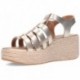 Sandálias femininas FITFLOP Platform Espadrille JF5 PLATINO