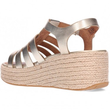 Sandálias femininas FITFLOP Platform Espadrille JF5 PLATINO
