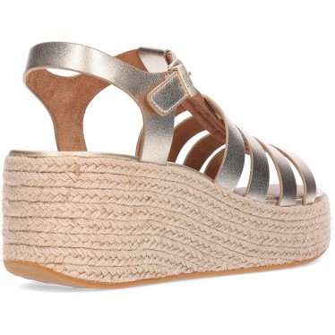 Sandálias femininas FITFLOP Platform Espadrille JF5 PLATINO