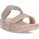 Sandálias deslizantes FitFlop FZ9 Lulu ajustáveis Shimmerlux LATTE_BEIGE