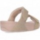 Sandálias deslizantes FitFlop FZ9 Lulu ajustáveis Shimmerlux LATTE_BEIGE