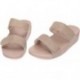 Sandálias deslizantes FitFlop FZ9 Lulu ajustáveis Shimmerlux LATTE_BEIGE