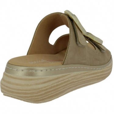 Sandálias femininas autoadesivas Doctor Cutillas 46020 TAUPE