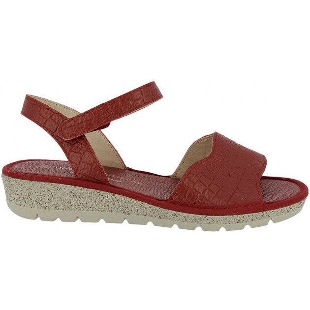 Sandália feminina autoadesiva Doctor Cutillas 35325 ROJO Sandália feminina autoadesiva Doctor Cutillas 35325 ROJO
