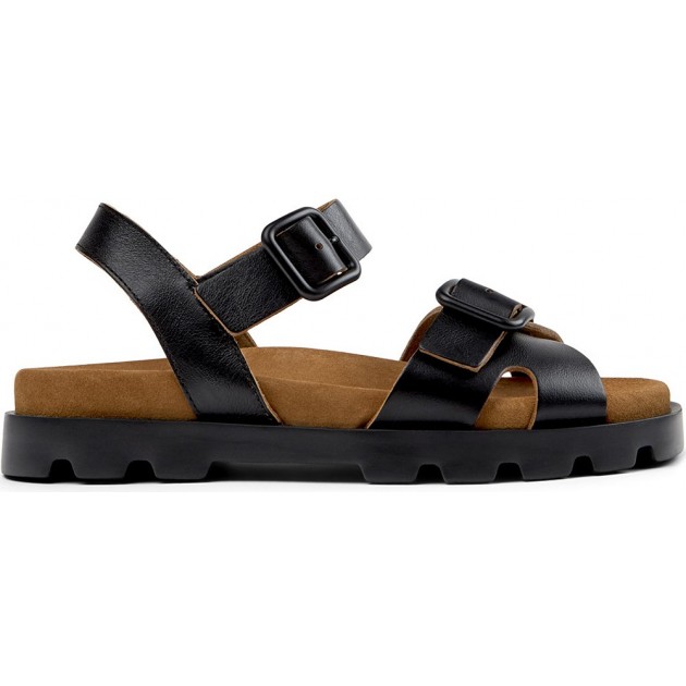 Sandálias femininas CAMPER Brutus Sandal K201768 NEGRO_001 Sandálias femininas CAMPER Brutus Sandal K201768 NEGRO_001