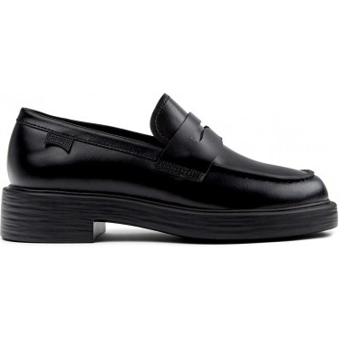 Mocassins de couro CAMPER Dean K201790 NEGRO_001