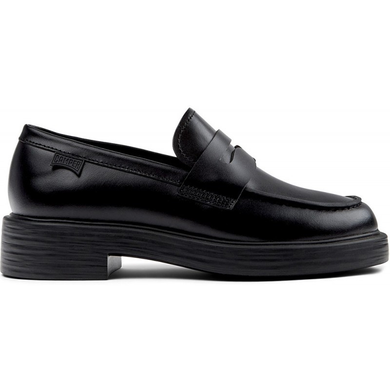 Mocassins de couro CAMPER Dean K201790 NEGRO_001