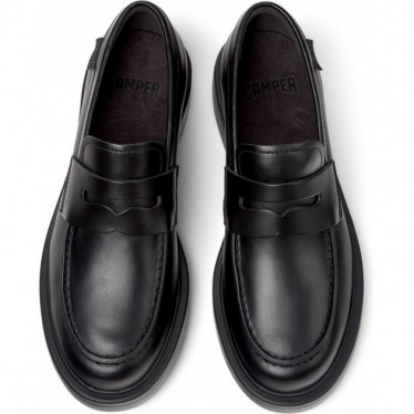 Mocassins de couro CAMPER Dean K201790 NEGRO_001