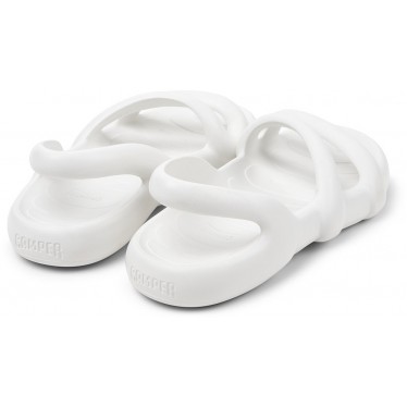 Sandálias femininas CAMPER Kobarah Flat K201636 BLANCO_013