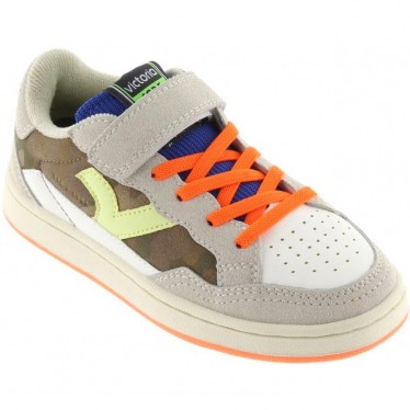 Tênis Esportivo Infantil Victoria 8810100 Smash Kid Funn para Meninos KAKI