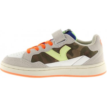 Tênis Esportivo Infantil Victoria 8810100 Smash Kid Funn para Meninos KAKI