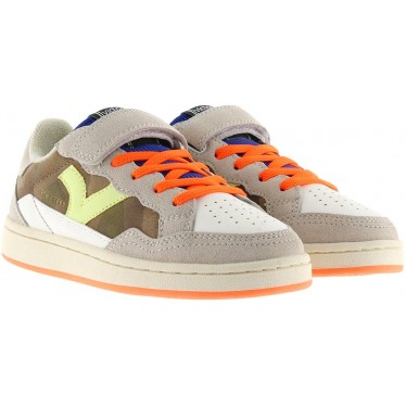 Tênis Esportivo Infantil Victoria 8810100 Smash Kid Funn para Meninos KAKI