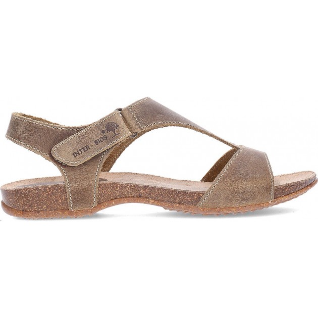 Sandálias femininas INTERBIOS 4420 KAKI Sandálias femininas INTERBIOS 4420 KAKI