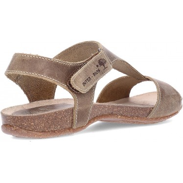 Sandálias femininas INTERBIOS 4420 KAKI