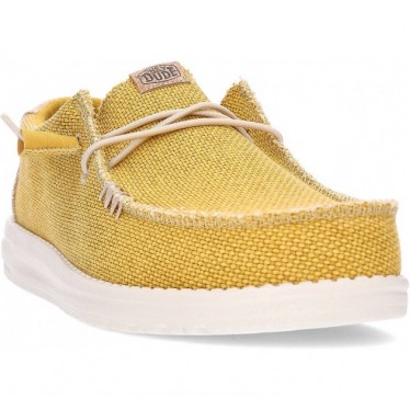 Hey Dude Mocassins Masculinos Wallybraided GOLDEN_YELLOW