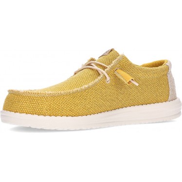 Hey Dude Mocassins Masculinos Wallybraided GOLDEN_YELLOW