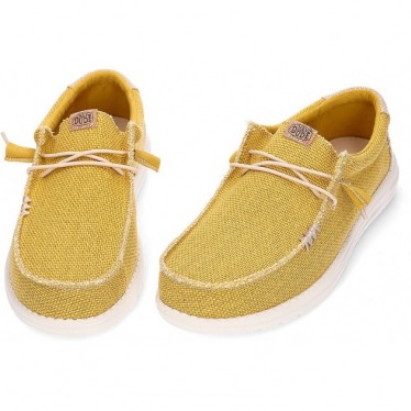 Hey Dude Mocassins Masculinos Wallybraided GOLDEN_YELLOW
