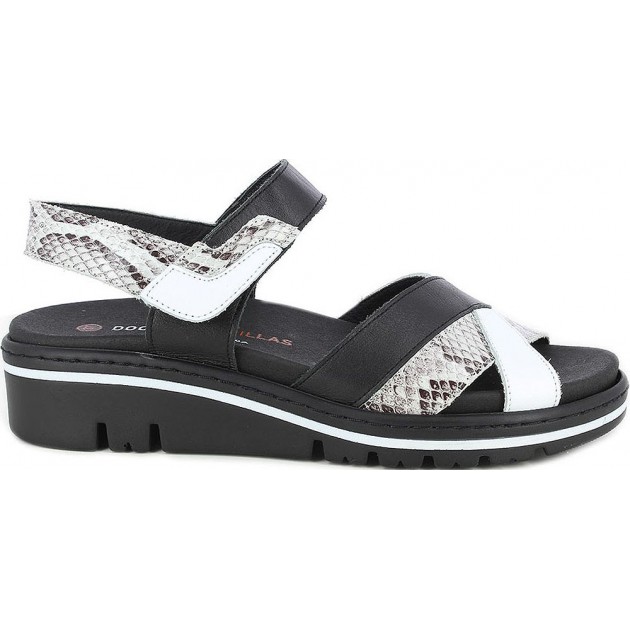 Doctor Cutillas 36133 Sandálias femininas cruzadas NEGRO_BLANCO Doctor Cutillas 36133 Sandálias femininas cruzadas NEGRO_BLANCO