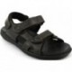 Sandália masculina autoadesiva Doctor Cutillas 70115 MARRON