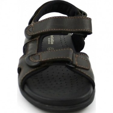Sandália masculina autoadesiva Doctor Cutillas 70115 MARRON