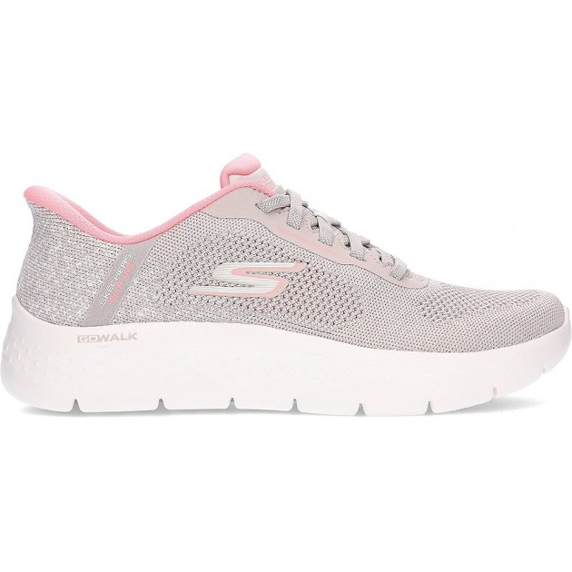 Tênis Feminino SKECHERS Go Walk Flex Safiya 125503 TAUPE_PINK Tênis Feminino SKECHERS Go Walk Flex Safiya 125503 TAUPE_PINK