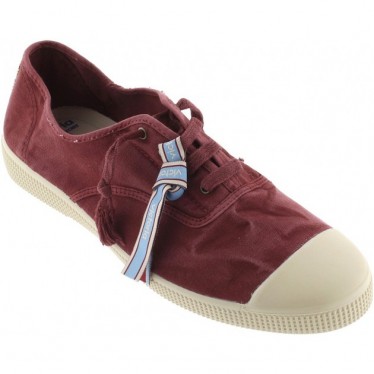 Tênis Esportivo Feminino Victoria 1661102 em Lona Envelhecida BURDEOS
