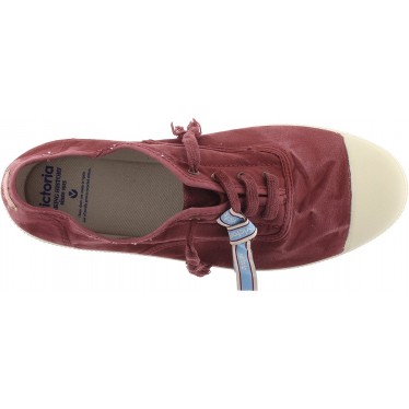 Tênis Esportivo Feminino Victoria 1661102 em Lona Envelhecida BURDEOS