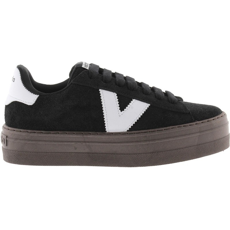 Tênis Feminino Victoria 1092171 Barcelona Camurça NEGRO