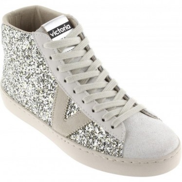 Bota Feminina Victoria 1126189 Berlin Glitter PLATA