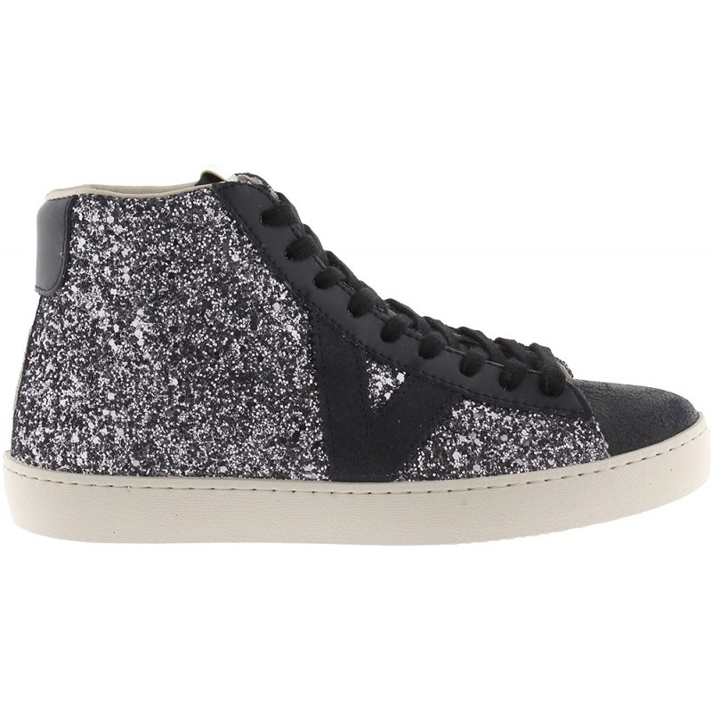 Bota Feminina Victoria 1126189 Berlin Glitter NEGRO