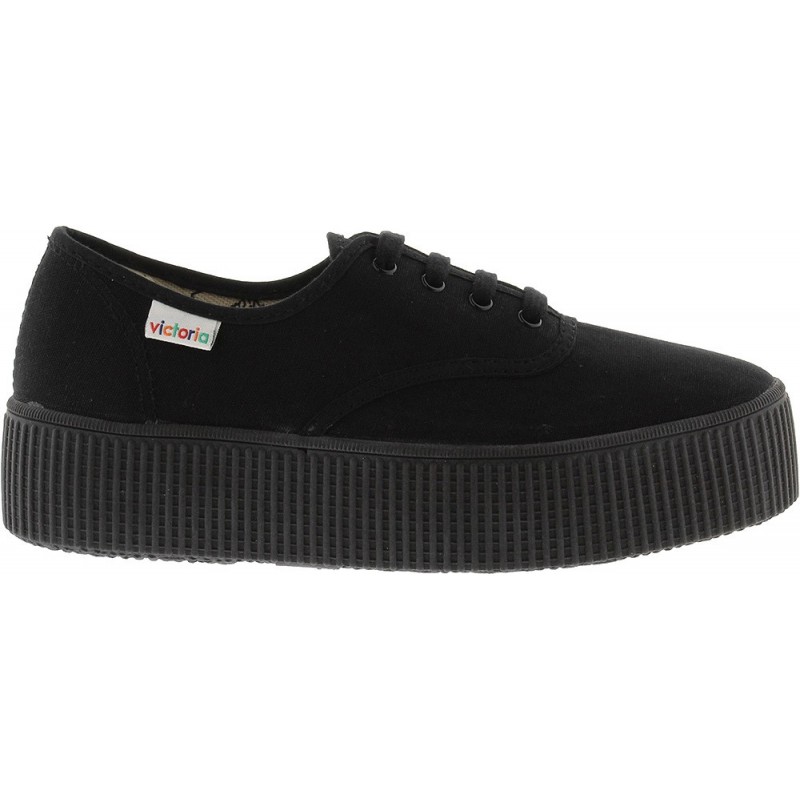 Tênis Esportivo Feminino Victoria 1116101 com Lona Dupla NEGRO