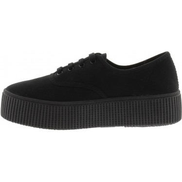 Tênis Esportivo Feminino Victoria 1116101 com Lona Dupla NEGRO