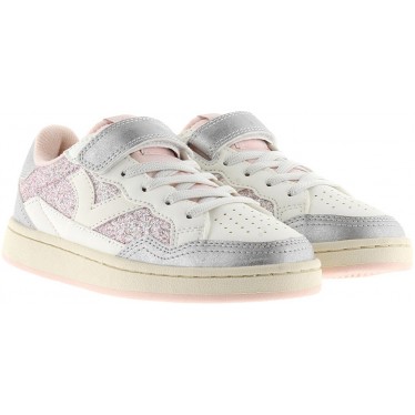 Tênis Esportivo Feminino Victoria 8810100 Smash Kid Funn ROSA