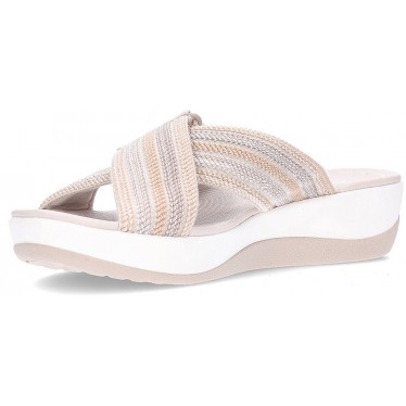Sandálias femininas CLARKS ARLA WAVE COMBI_BEIGE