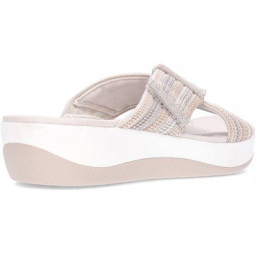 Sandálias femininas CLARKS ARLA WAVE COMBI_BEIGE