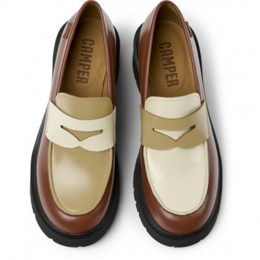 Mocassins femininos CAMPER Twins K201425 MARRON_029