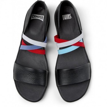 Sandálias femininas CAMPER Twins K201710 NEGRO_001