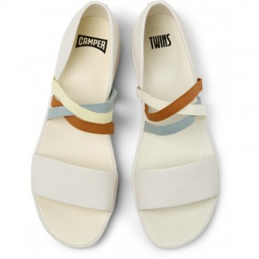 Sandálias femininas CAMPER Twins K201710 BLANCO_003