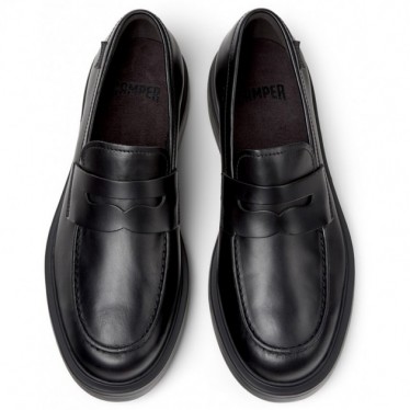 Mocassim náutico de couro CAMPER Dean K101045 NEGRO_001
