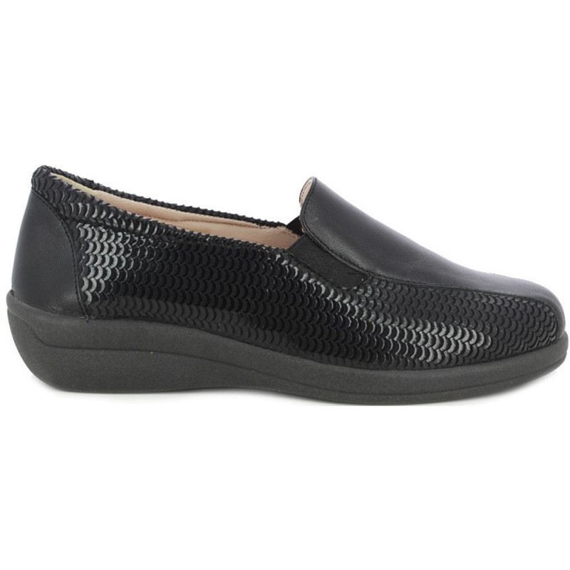 Mocassins femininos Doctor Cutillas 43624 NEGRO