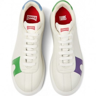 Tênis de couro CAMPER Twins K100743 BLANCO_035