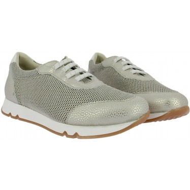 Tênis metálico feminino Doctor Cutillas 82562 CHAMPAGNE