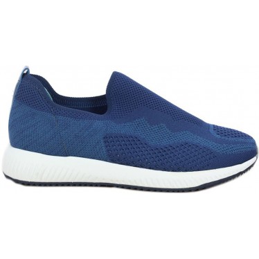 Calçado desportivo feminino Doctor Cutillas 87303 com sola elástica INDIGO