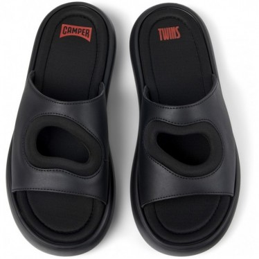 Chinelos de couro CAMPER Twins K100939 NEGRO_001